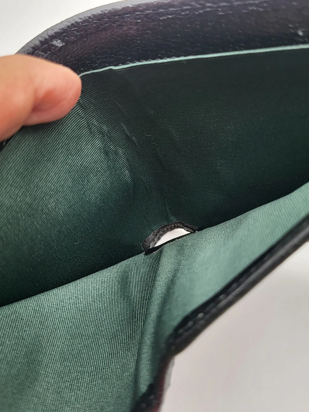 Gucci Black Leather Ophidia Web Bi-fold Wallet..834271.